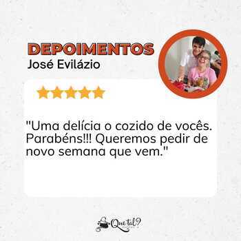 Depoimento cliente 2 — Que Tal Congelados